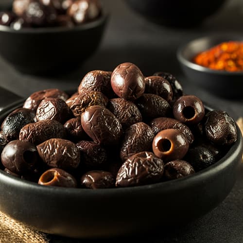 Oxidized Pitted Black Olives